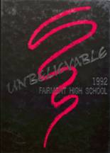 Fairmont High School 1992 yearbook cover photo