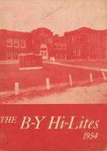 Byhalia-York High School 1954 yearbook cover photo
