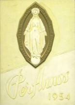 1954 St. Mary's High School Yearbook from Cortland, New York cover image