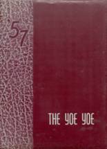 Yoe High School 1957 yearbook cover photo