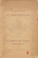 St. John's High School 1922 yearbook cover photo