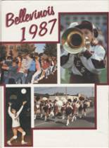 Belleville Township West High School 1987 yearbook cover photo