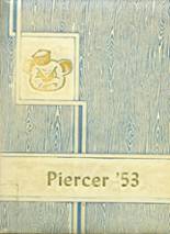 Pierce High School 1953 yearbook cover photo