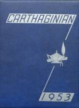 Carthage Community High School 1953 yearbook cover photo