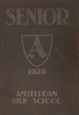Amsterdam High School 1929 yearbook cover photo