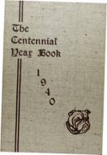Centennial High School 1940 yearbook cover photo