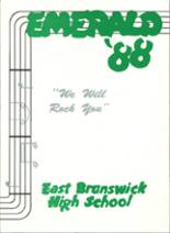 East Brunswick High School 1988 yearbook cover photo