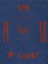 McCurdy Elementary School 1958 yearbook cover photo
