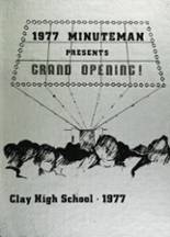 Clay High School 1977 yearbook cover photo