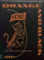 Falls City High School 1955 yearbook cover photo