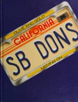 Santa Barbara High School 1986 yearbook cover photo