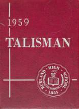 Rutland High School 1959 yearbook cover photo