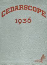 Cedarville High School 1936 yearbook cover photo
