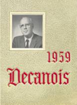 Decatur High School 1959 yearbook cover photo