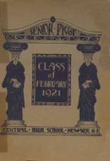 1921 Central High School Yearbook from Newark, New Jersey cover image