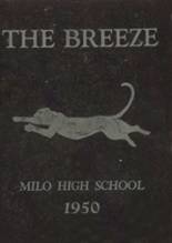 Milo High School 1950 yearbook cover photo