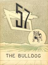 Buda High School 1957 yearbook cover photo