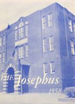 St. Joseph High School 1958 yearbook cover photo
