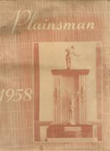 Garden Plain High School 1958 yearbook cover photo