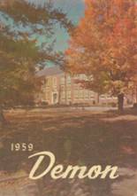 Christiansburg High School 1959 yearbook cover photo