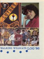 Luther North High School 1986 yearbook cover photo