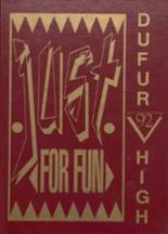 1992 Dufur High School Yearbook from Dufur, Oregon cover image