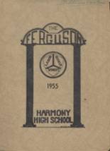 Harmony High School 1955 yearbook cover photo