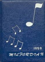 Milford High School 1959 yearbook cover photo
