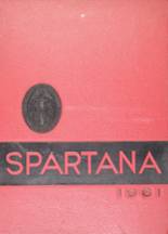 Spartanburg High School 1961 yearbook cover photo