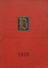 Butler High School 1929 yearbook cover photo