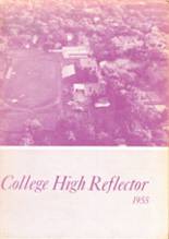 College High School 1955 yearbook cover photo