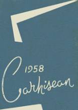 Carrollton High School 1958 yearbook cover photo