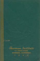 Sherman Institute 1952 yearbook cover photo