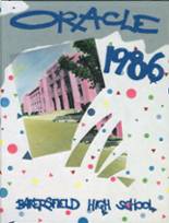 Bakersfield High School 1986 yearbook cover photo