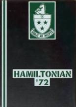 Hamilton High School 1972 yearbook cover photo