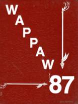 Paw Paw High School 1987 yearbook cover photo