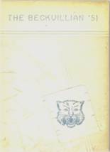 1951 Beckville High School Yearbook from Beckville, Texas cover image
