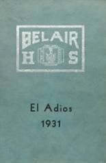 Bel Air High School 1931 yearbook cover photo