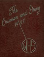 1957 Wells High School Yearbook from Southbridge, Massachusetts cover image