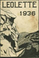 Upper Leacock High School 1936 yearbook cover photo