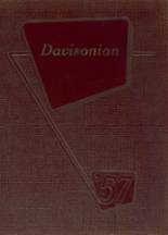 Davison High School 1957 yearbook cover photo