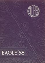 New Ulm High School 1958 yearbook cover photo