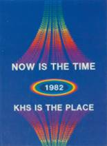 Katy High School 1982 yearbook cover photo