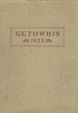 Georgetown High School 1922 yearbook cover photo