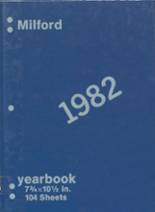 Milford High School 1982 yearbook cover photo