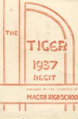 Macon High School 1937 yearbook cover photo
