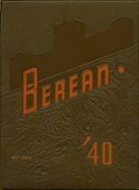 Berea High School 1940 yearbook cover photo