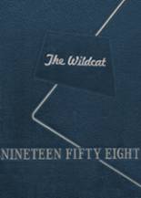Welch High School 1958 yearbook cover photo