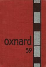 Oxnard High School 1959 yearbook cover photo