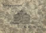 Swayzee High School 1917 yearbook cover photo